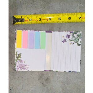 Michel Works Sticky Note Folio Compact Sticky Note Collection Lilac & Violets
